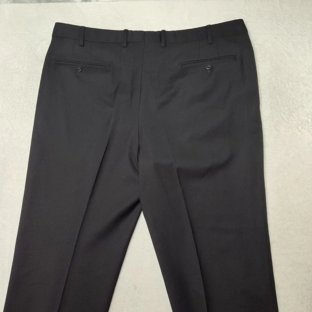 Zanella Pants Mens 40x32 Gray Slim Wool Tweed Devon Dress Slacks Italy Suit Work